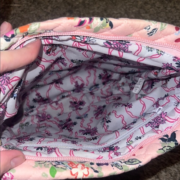 NWOT Vera Bradley Triple Zip Hipster Crossbody Bag Hope Blooms Pink - Picture 5 of 7